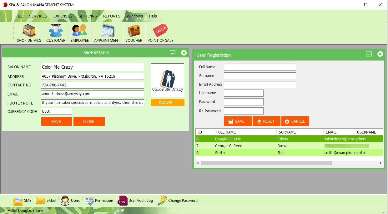 Spa & Salon Management Software (Appointment, Billing, SMS) by linkbirdtech